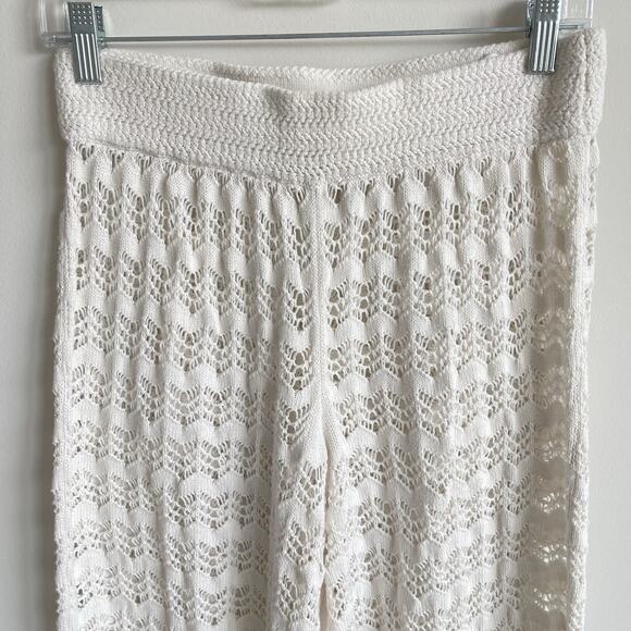 Abercrombie & Fitch Crochet Swim Cover Up Wide Leg Pants Women’s Small - Picture 3 of 15